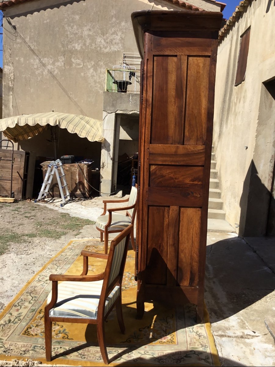 Armoire Provençale, Louis XV, En Noyer D époque, 18em.-photo-1