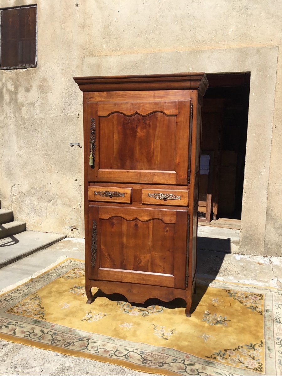 Vendeen Louis XV Cabinet In 18th Century Cherry-photo-2