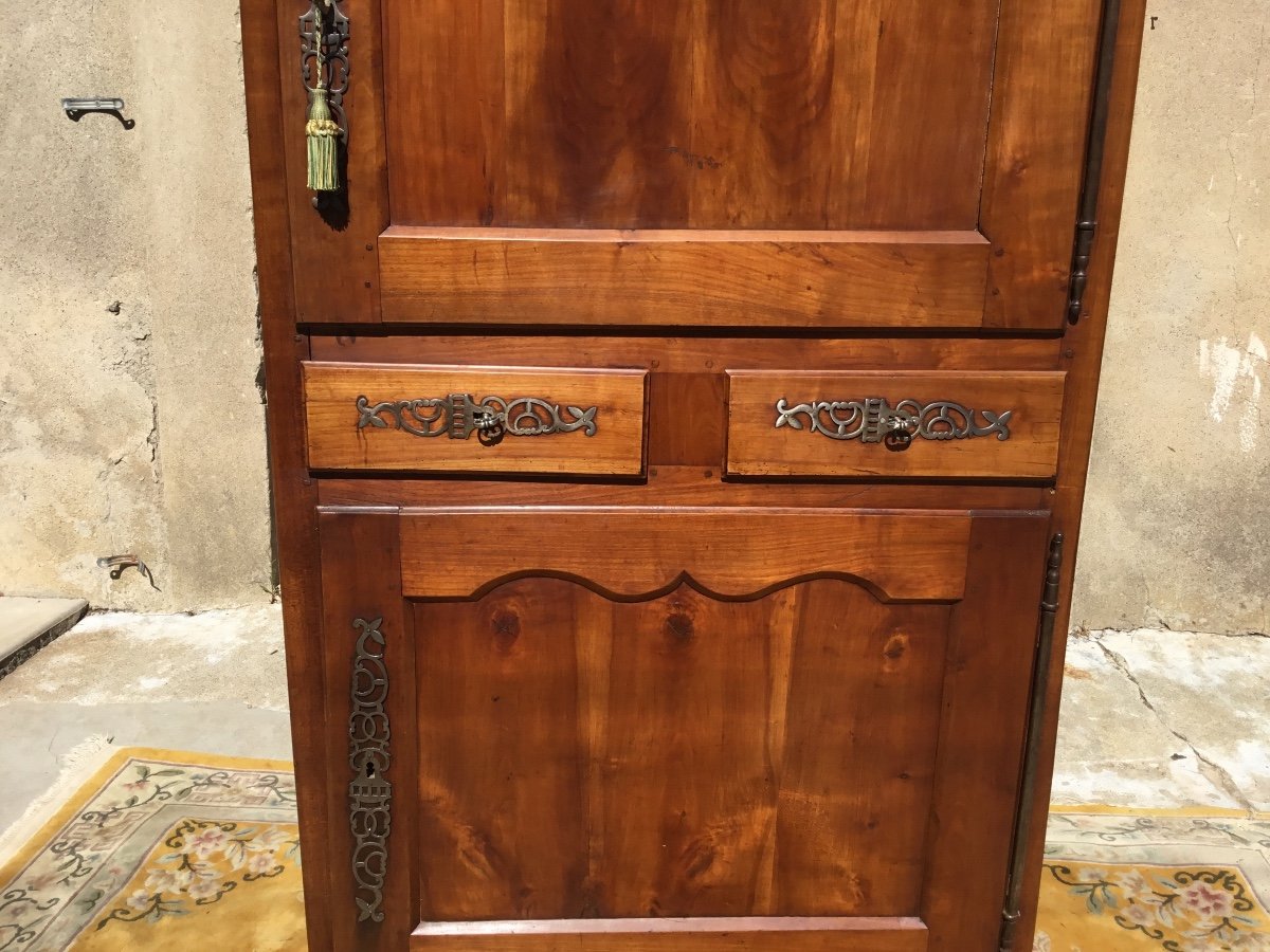 Vendeen Louis XV Cabinet In 18th Century Cherry-photo-2