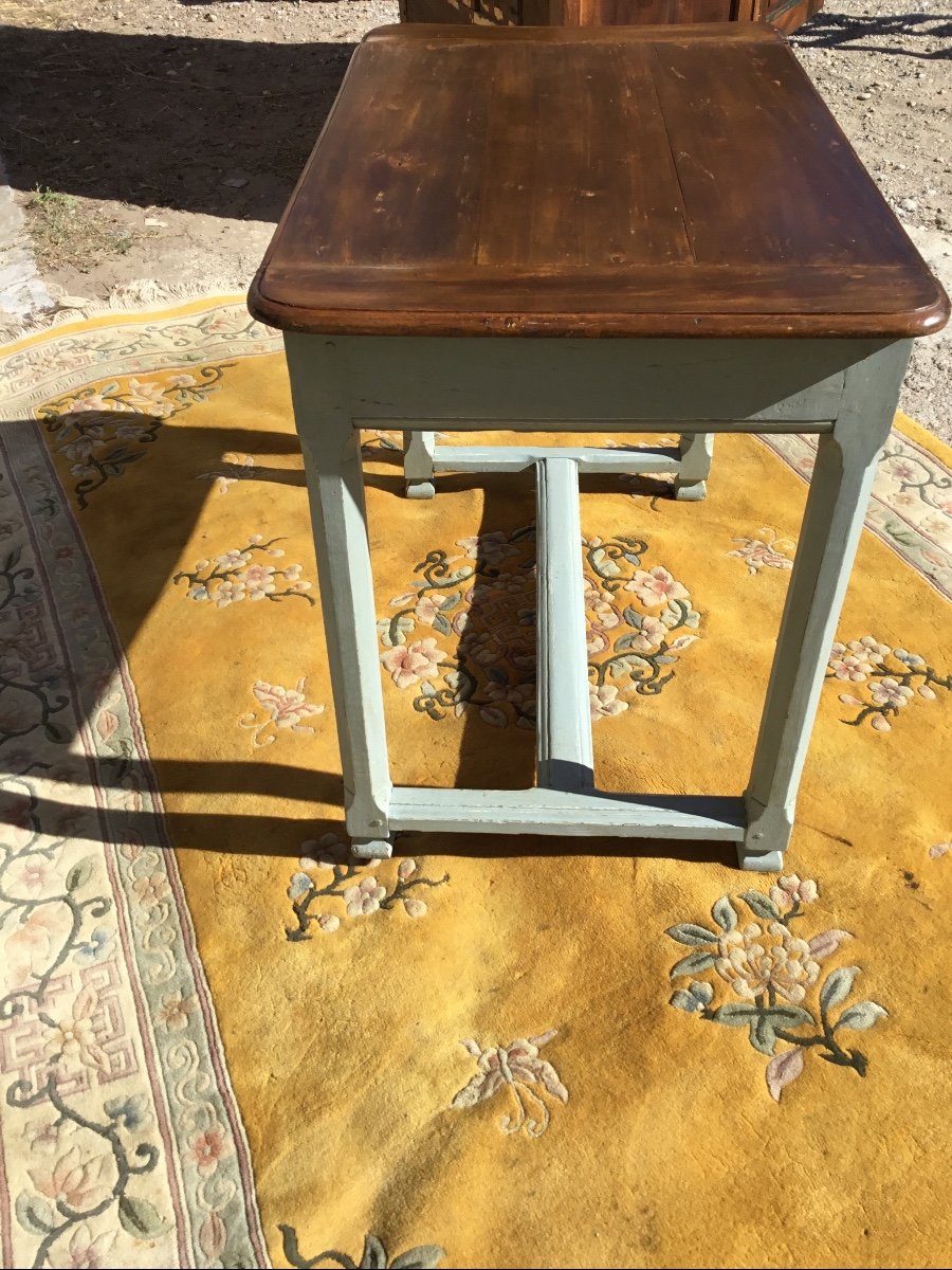 Table D’entre Deux Directoire En Noyer époque 18ème -photo-3