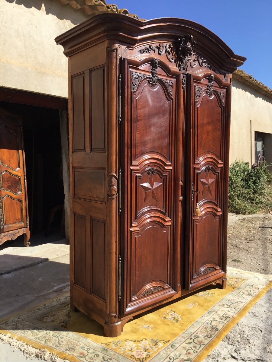 Lyonnaise Regency Castle Wardrobe 18th Century-photo-4