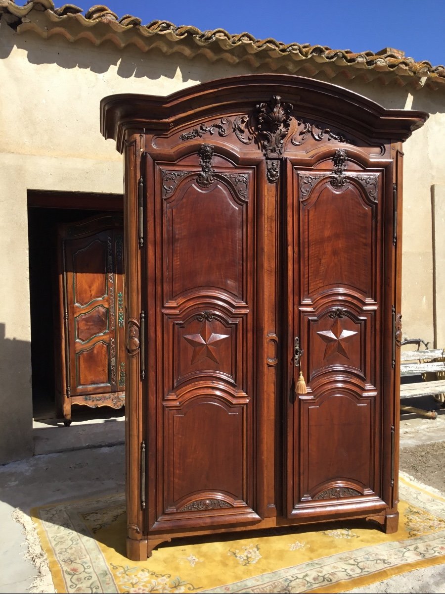 Lyonnaise Regency Castle Wardrobe 18th Century