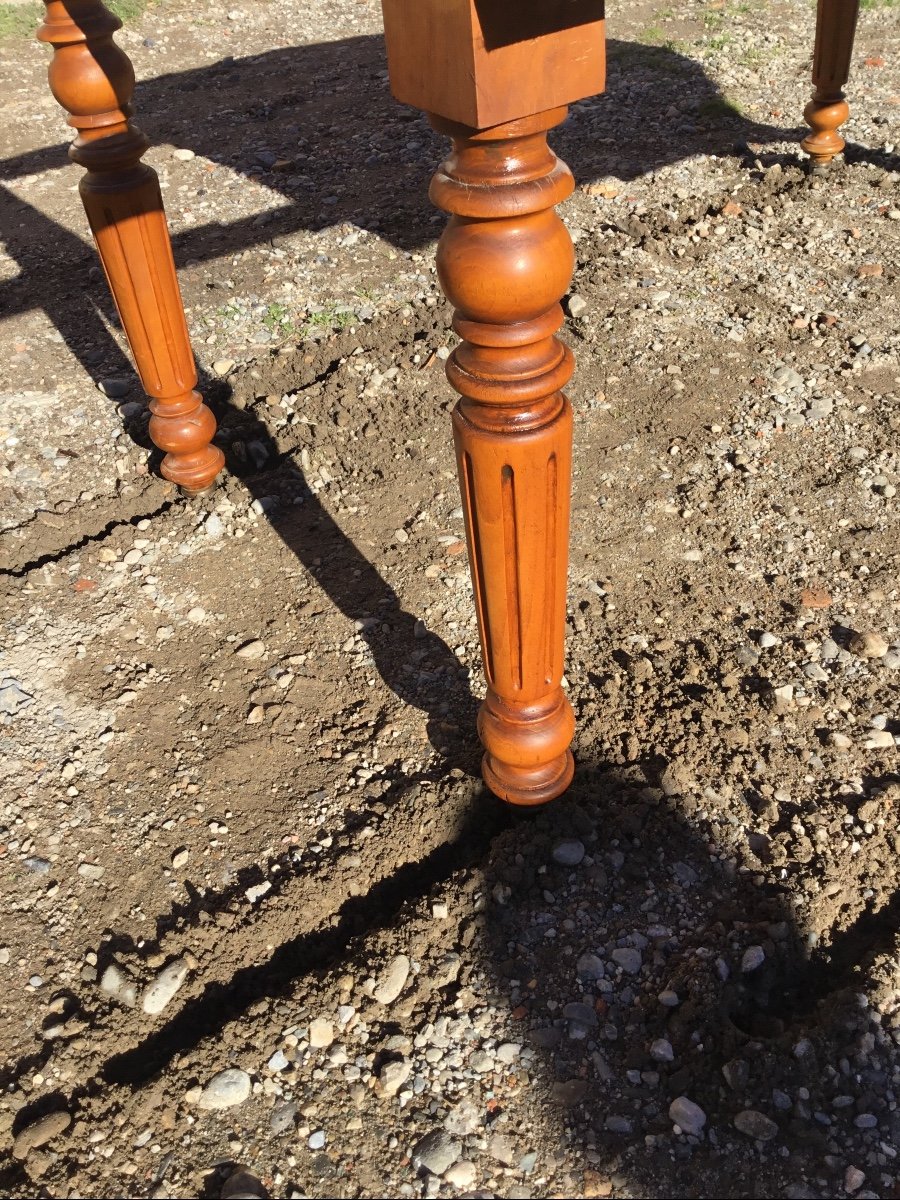 Louis-philippe Cherrywood Dining Room Table, 19th Century-photo-6