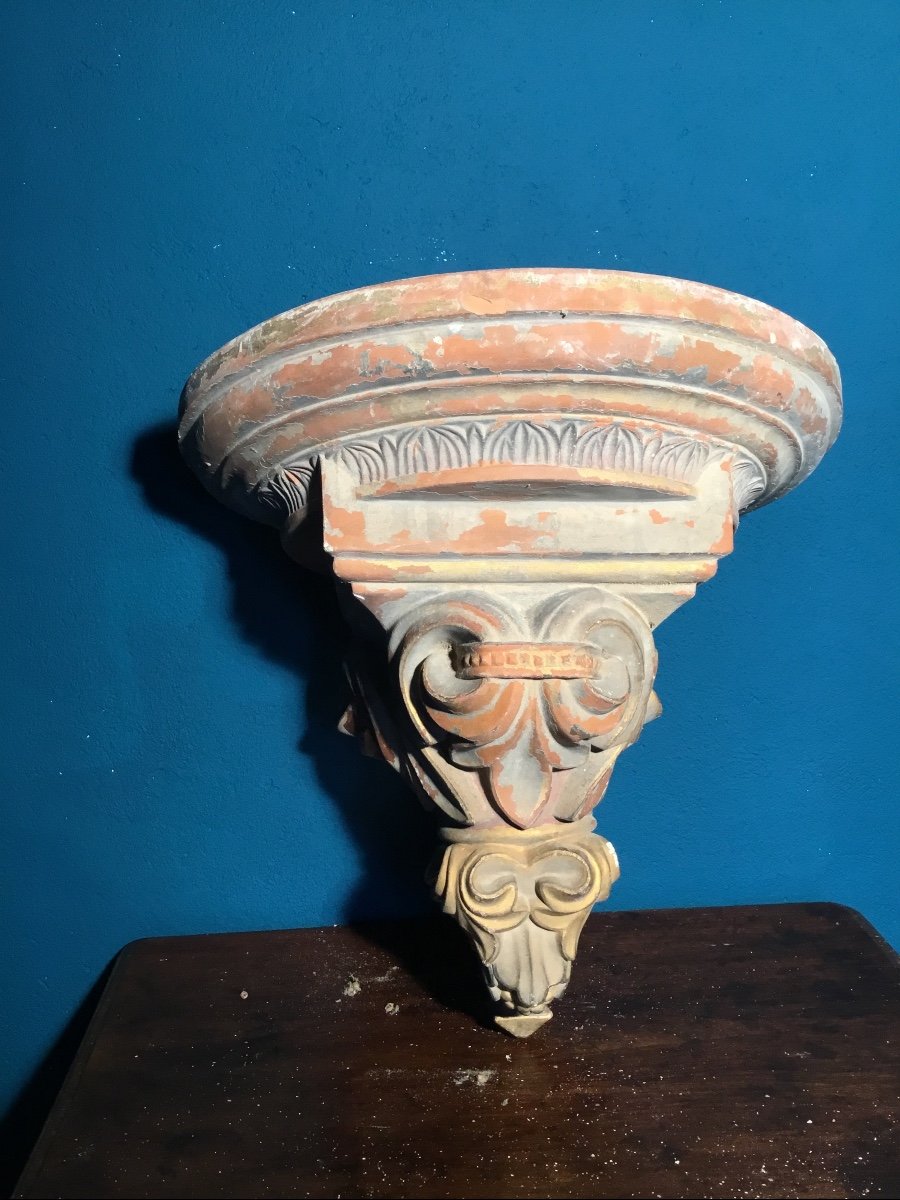 19th Century Terracotta Wall Console -photo-2