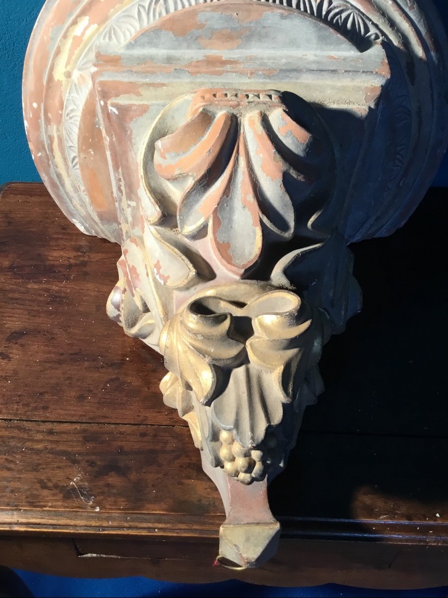 19th Century Terracotta Wall Console -photo-6