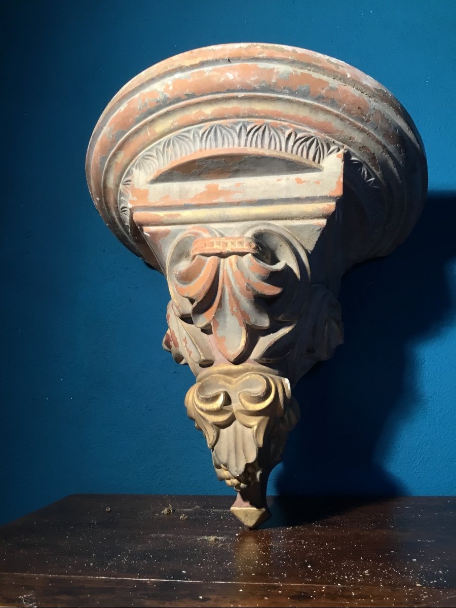 19th Century Terracotta Wall Console 