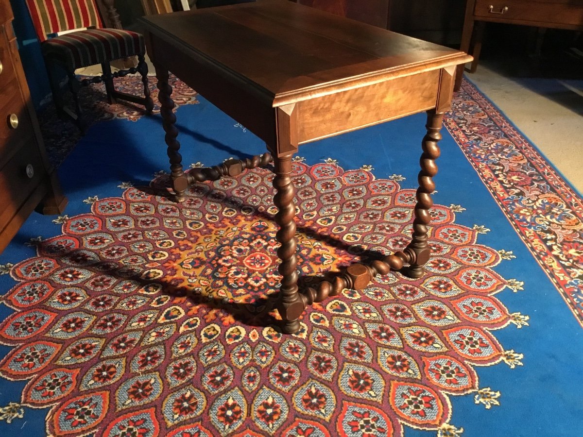 Louis XIII Walnut Desk 19th Century -photo-2