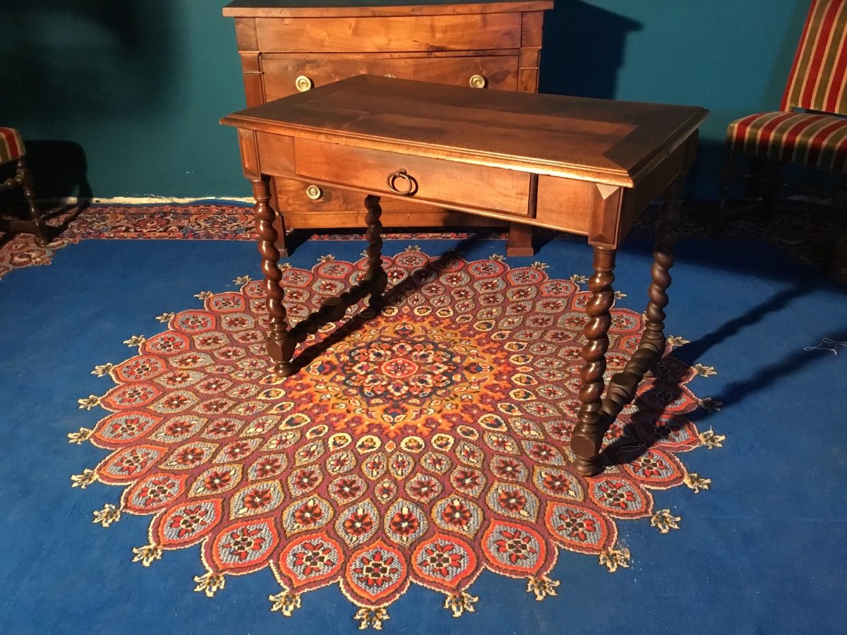 Louis XIII Walnut Desk 19th Century 