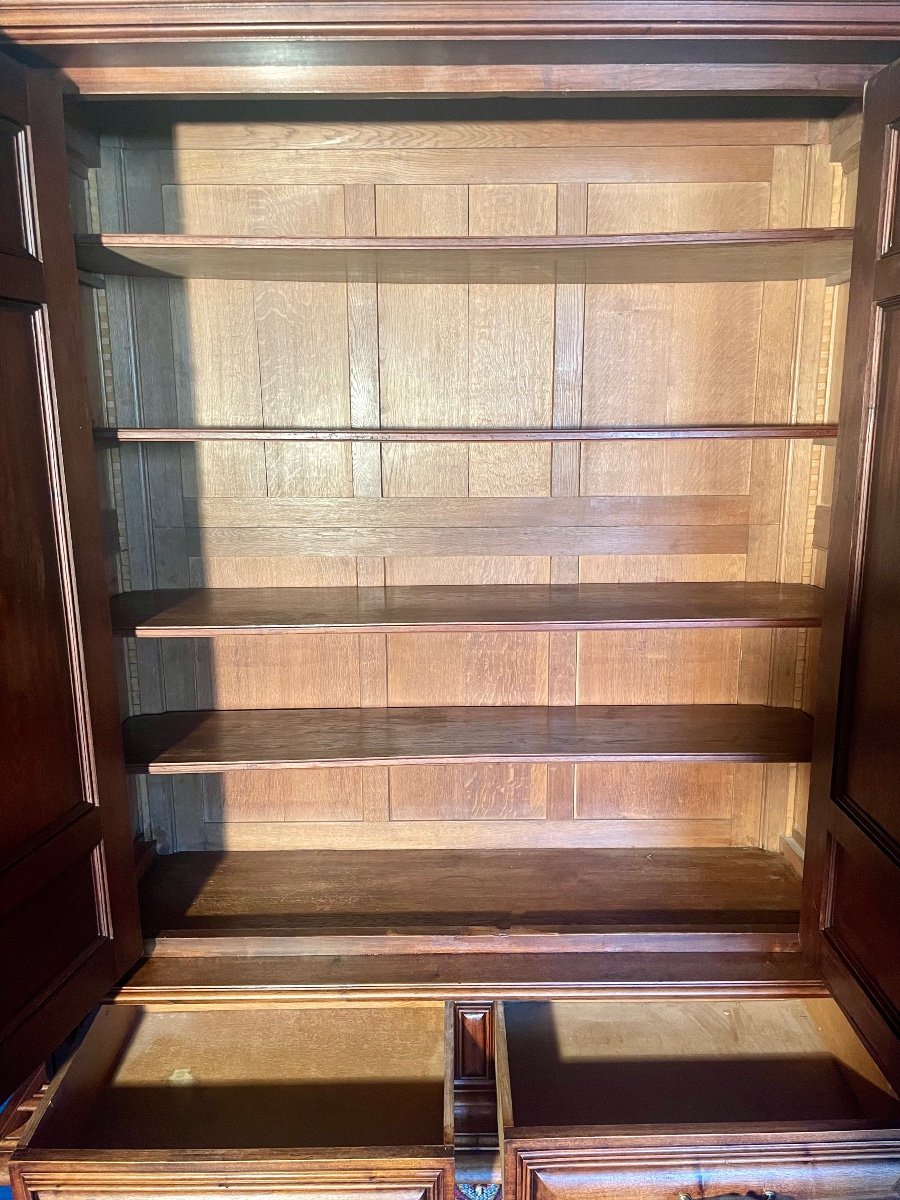 Imposing Wardrobe, Louis XIII, Said Wardrobe, From Port 19th Century.-photo-1
