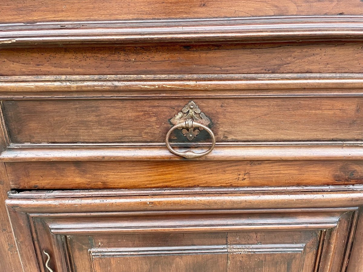 Louis XIII Cabinet, In Walnut, 17th Century.-photo-4