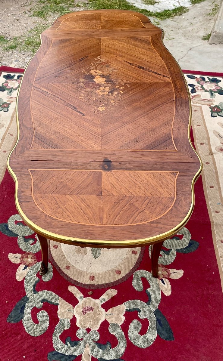 Petite Table, bureau de style Louis XV, Napoléon III D’époque XIXe Siècle-photo-4