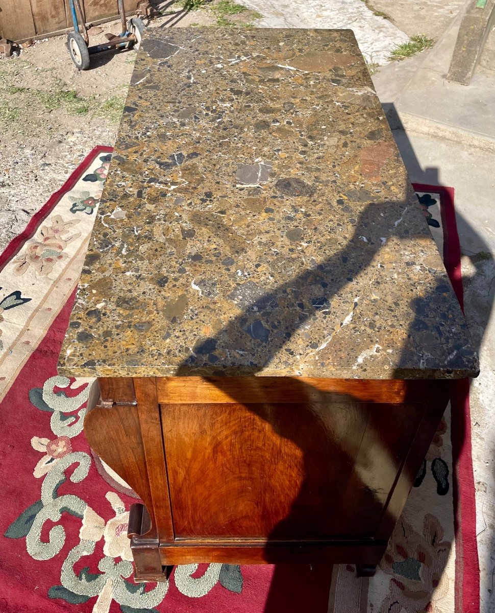 Commode,, Restauration à Crosse D’époque XIXe Siècle.-photo-3