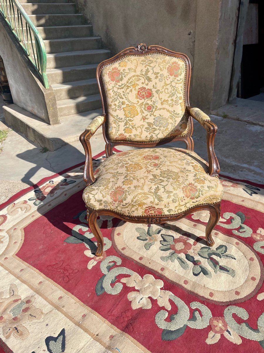 Fauteuil, Louis XV, En Noyé D époque XVIIIem.siècle 