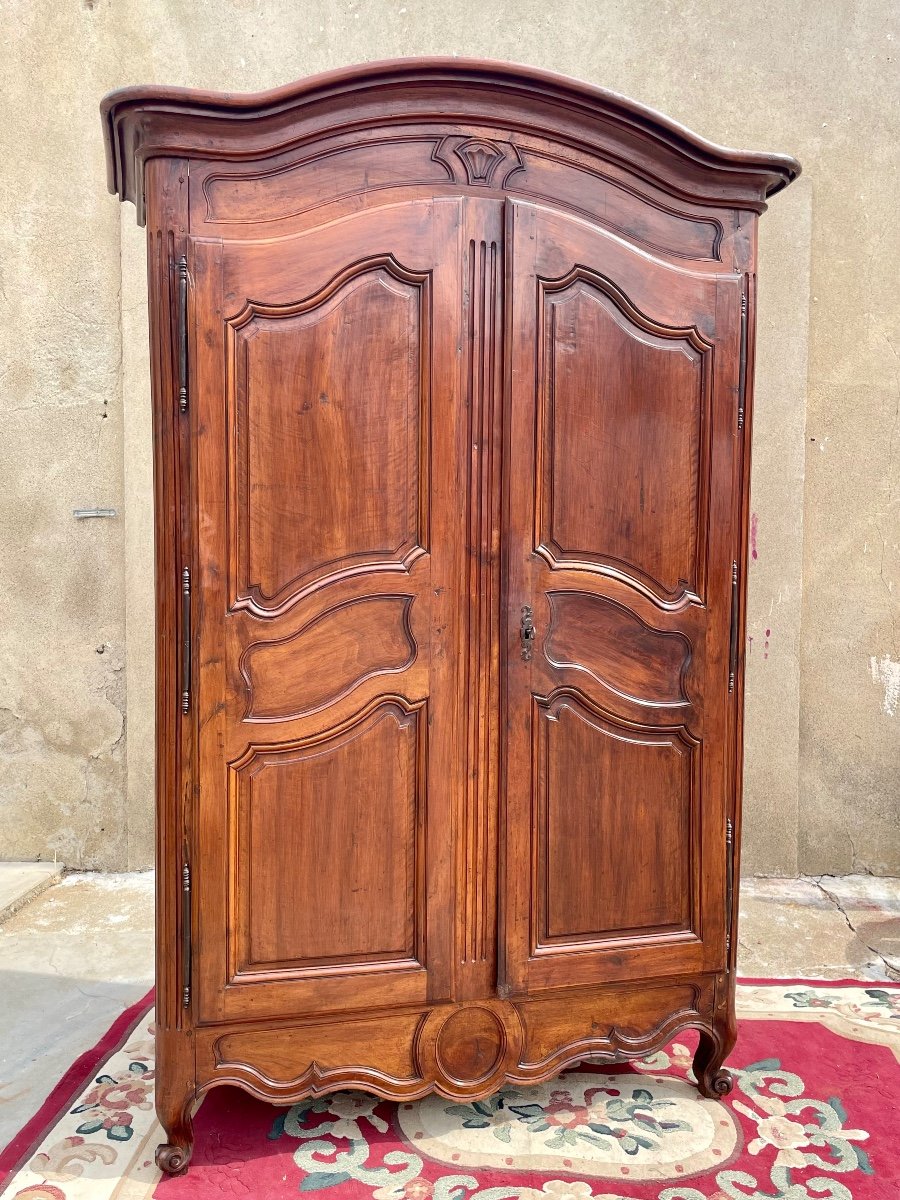 Armoire,, Provençale Louis XV, Chapeau De Gendarme Du XVIIIe Siècle-photo-2