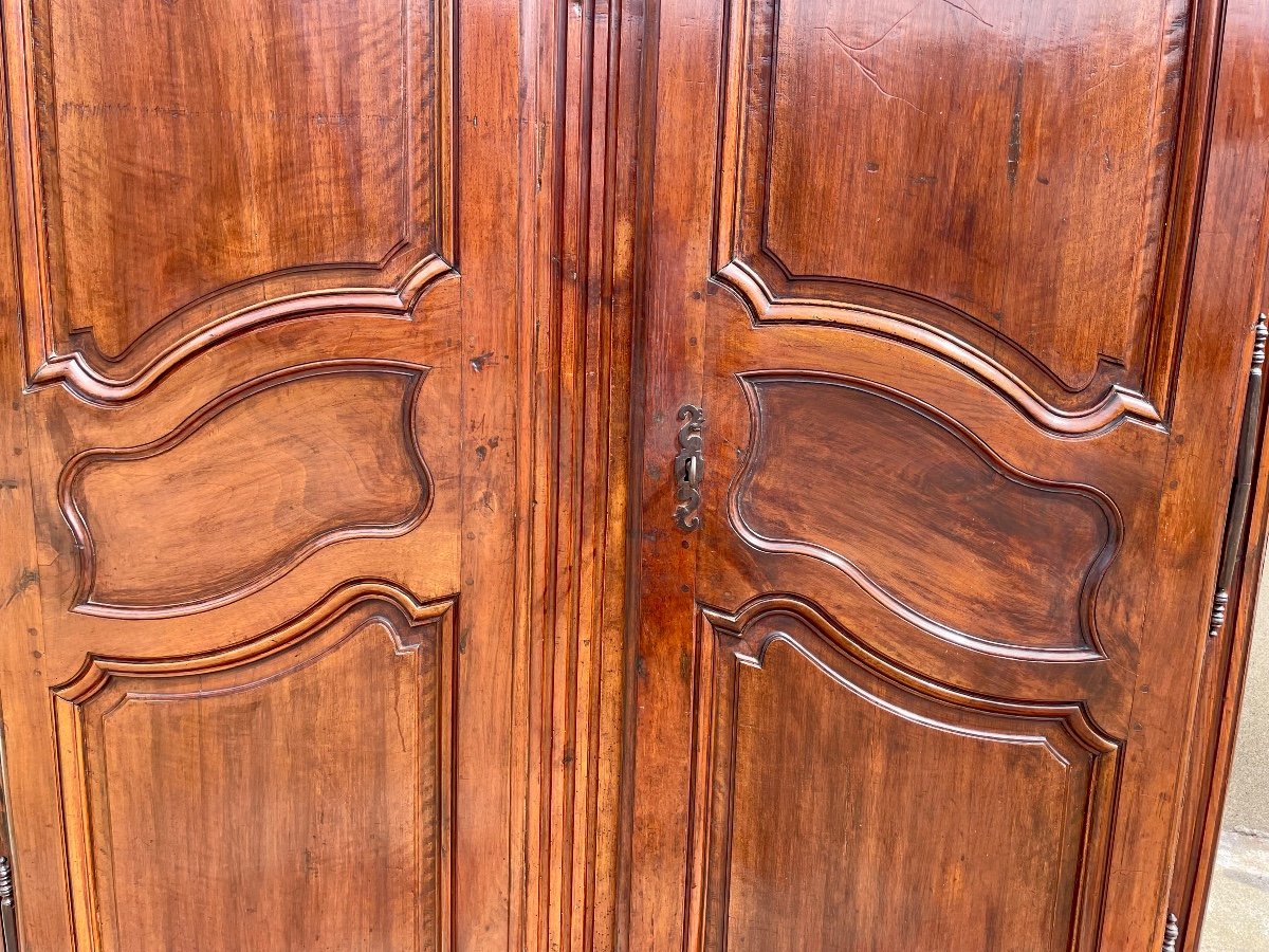 Armoire,, Provençale Louis XV, Chapeau De Gendarme Du XVIIIe Siècle-photo-3