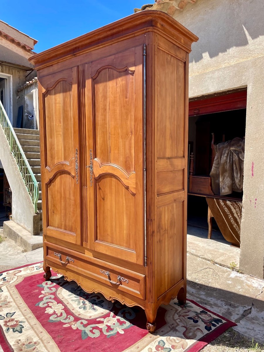 Wardrobe, From Château, Louis XV, In Period Cherry, 18th Century -photo-4
