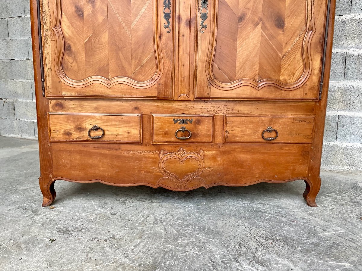 Buffet, Louis XV, Chapeau De Gendarme En Merisier D’époque  XVIIIem. Siècle -photo-4