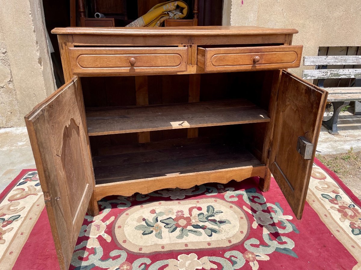 Louis Buffet, 15 In Vintage Blond Oak, 18th Century -photo-8