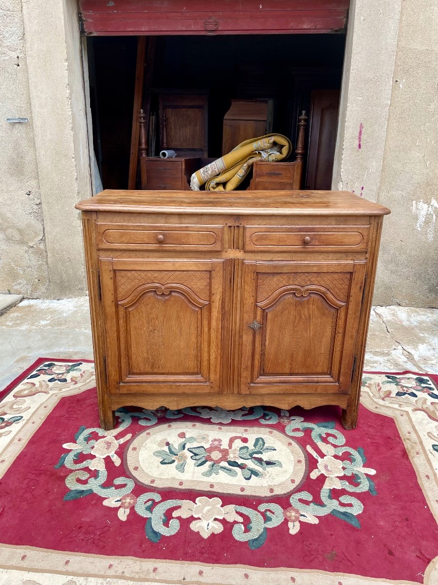 Louis Buffet, 15 In Vintage Blond Oak, 18th Century 