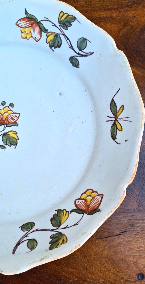18th Century Moustier Earthenware Plate -photo-3