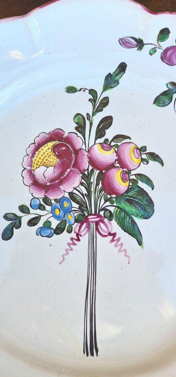 Assiette De Strasbourg En Faience, époque XVIIIé-photo-2
