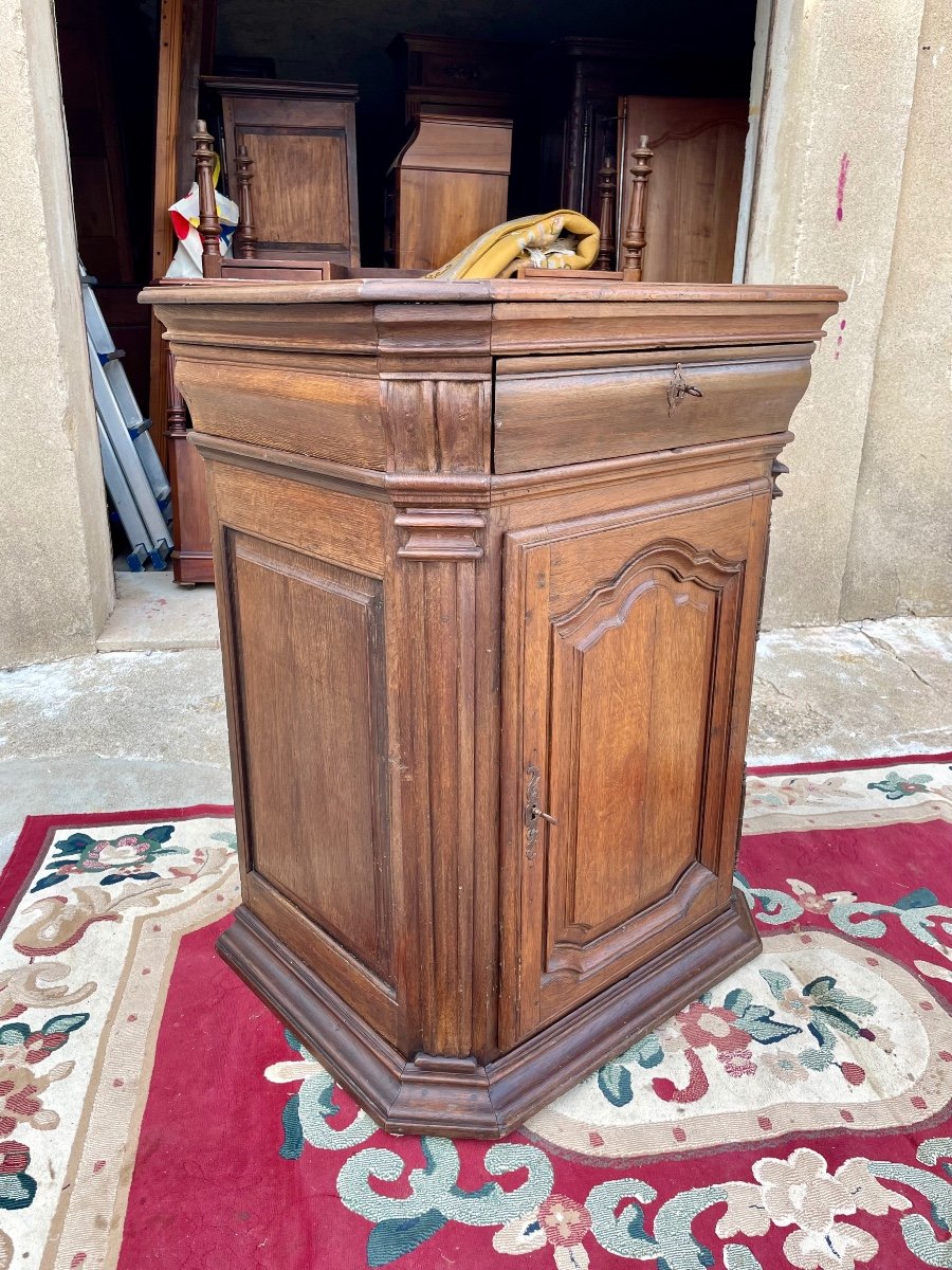 Confiturier Boiserie, Régence En Chêne D’époque 18em Siècle -photo-4