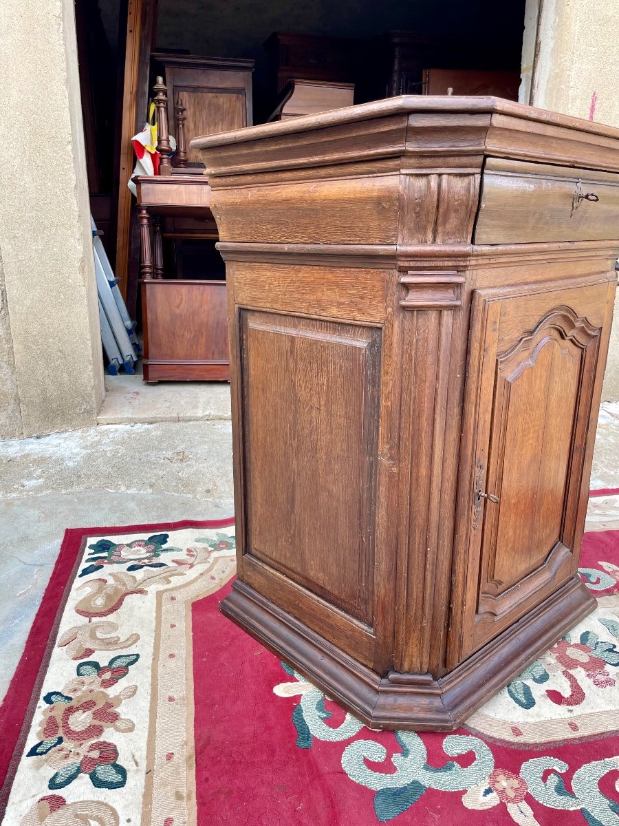 Confiturier Boiserie, Régence En Chêne D’époque 18em Siècle -photo-3