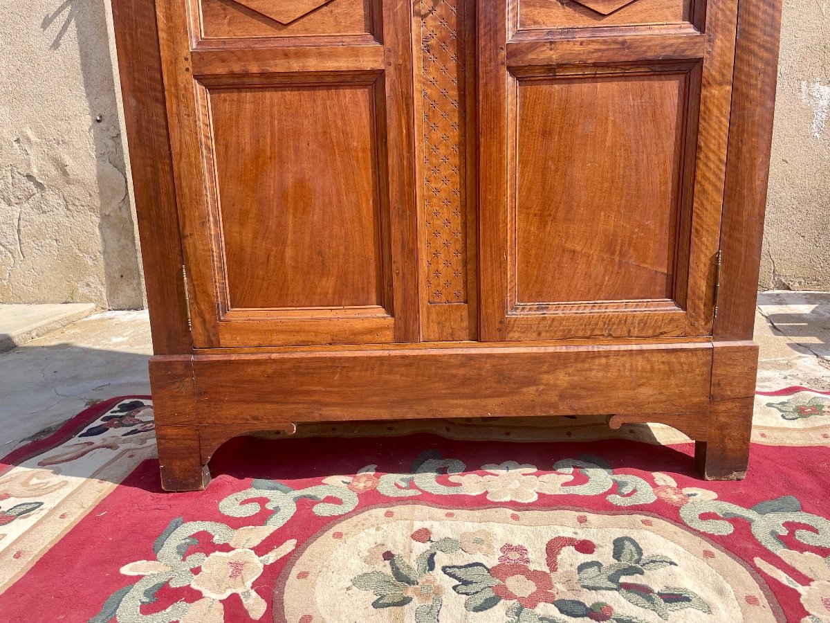 Armoire Directoire En Noyer D époque XVIIIem Siècle.-photo-4