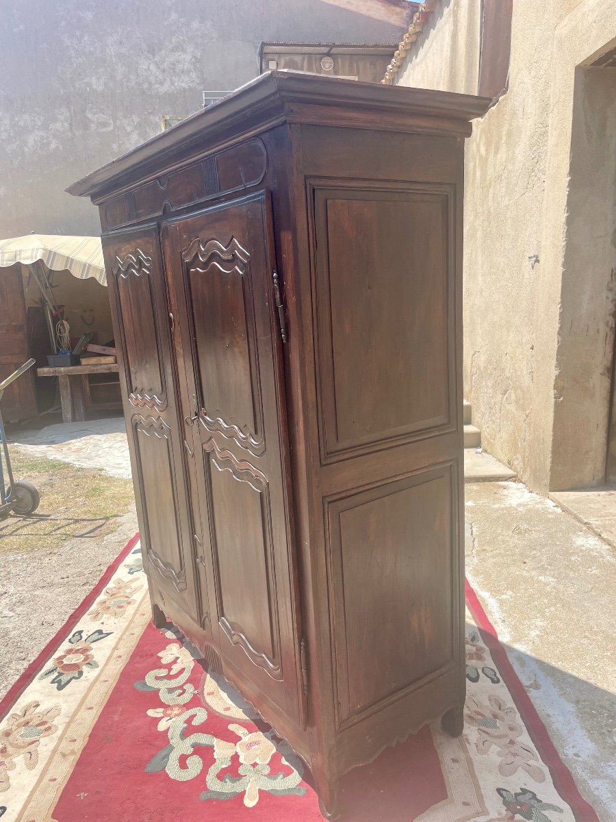 Petite Armoire Louis XV En Noyer D époque XVIIIem Siècle -photo-8