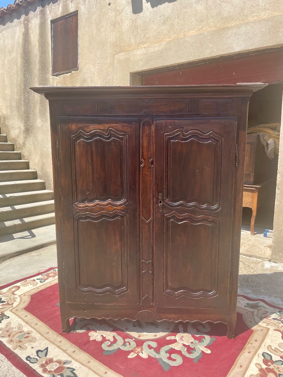 Petite Armoire Louis XV En Noyer D époque XVIIIem Siècle 