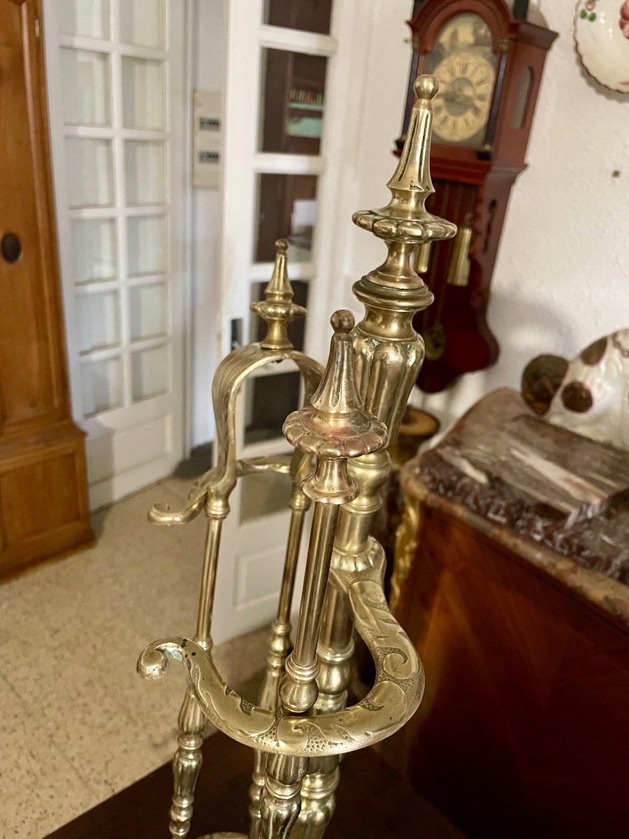 Antique Louis XVI Style Fireplace Servant, 19th Century.-photo-4
