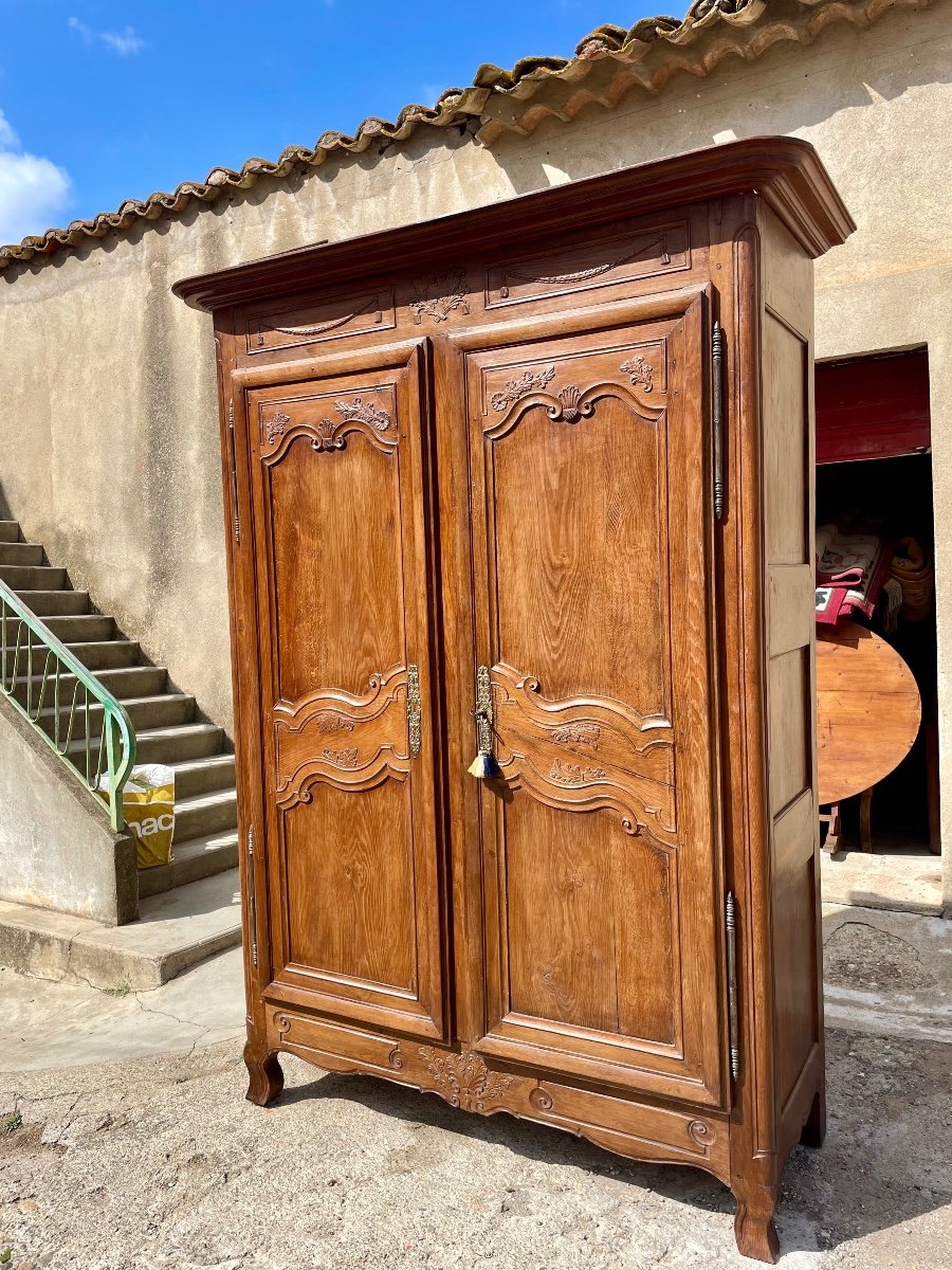 Armoire,,,,, Louis XV, En Chêne Blond D’époque, XVIIIem Siècle -photo-2