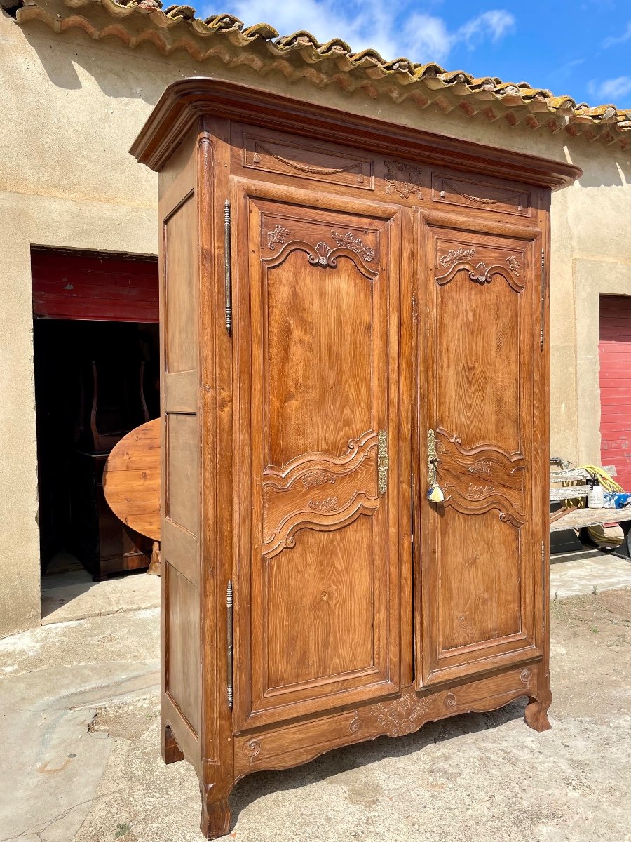 Armoire,,,,, Louis XV, En Chêne Blond D’époque, XVIIIem Siècle -photo-4
