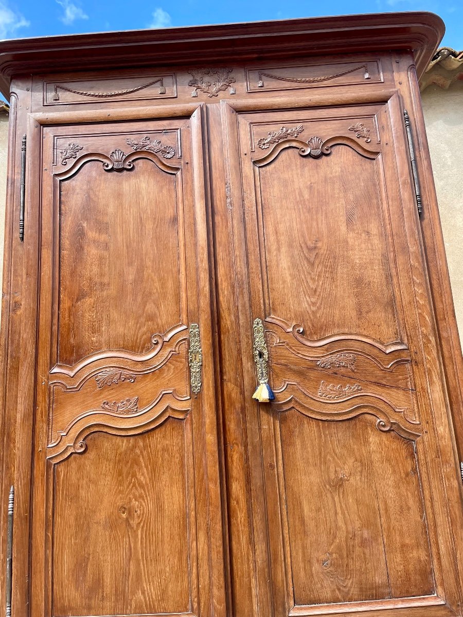 Armoire,,,,, Louis XV, En Chêne Blond D’époque, XVIIIem Siècle -photo-6