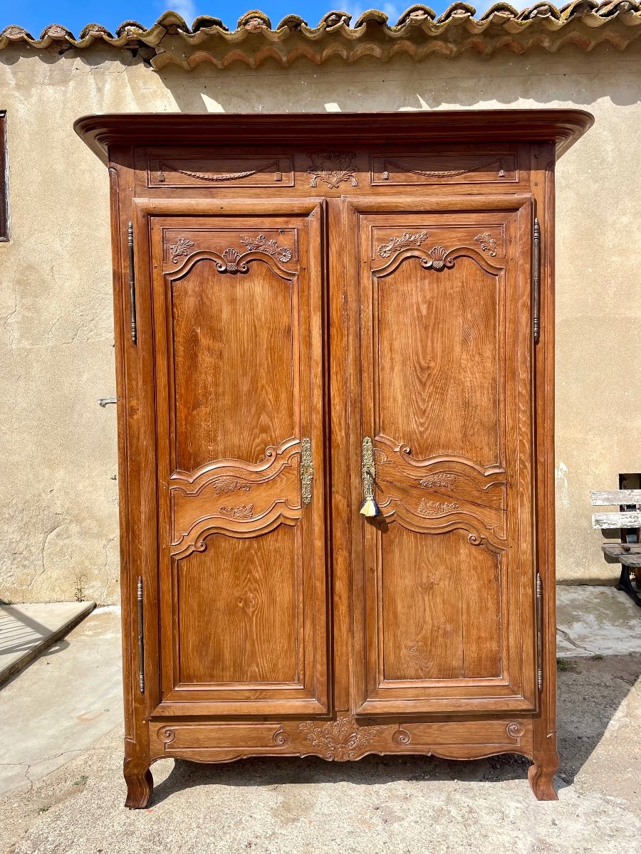 Armoire,,,,, Louis XV, En Chêne Blond D’époque, XVIIIem Siècle 