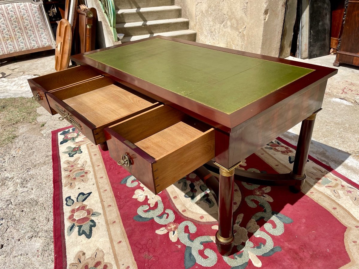 Bureau Empire, En Acajou D’époque, 1900-photo-3