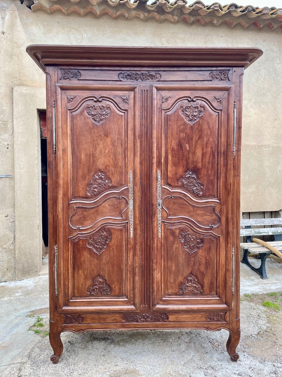 Armoire Régence En Chêne D époque XVIIIem Siècle.