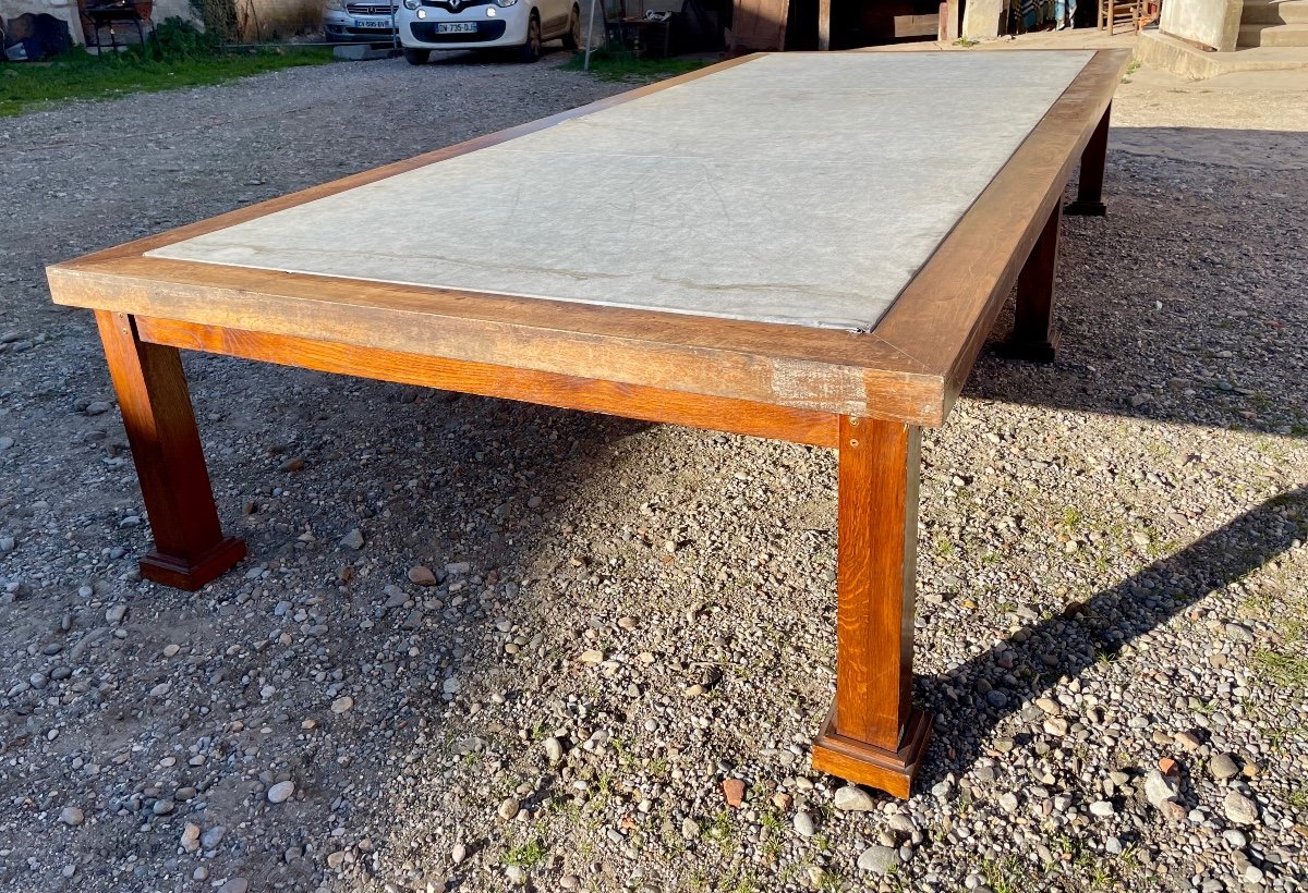 Large Oak Meeting Table 1950.-photo-3