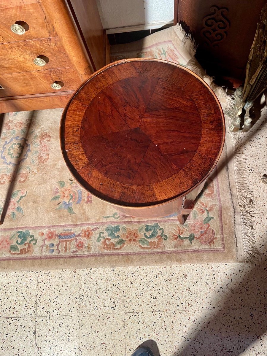 Chevet, Tambour, Restauration En Acajou, L’époque XIXe Siècle -photo-2