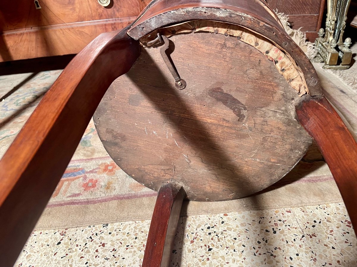Chevet, Tambour, Restauration En Acajou, L’époque XIXe Siècle -photo-1