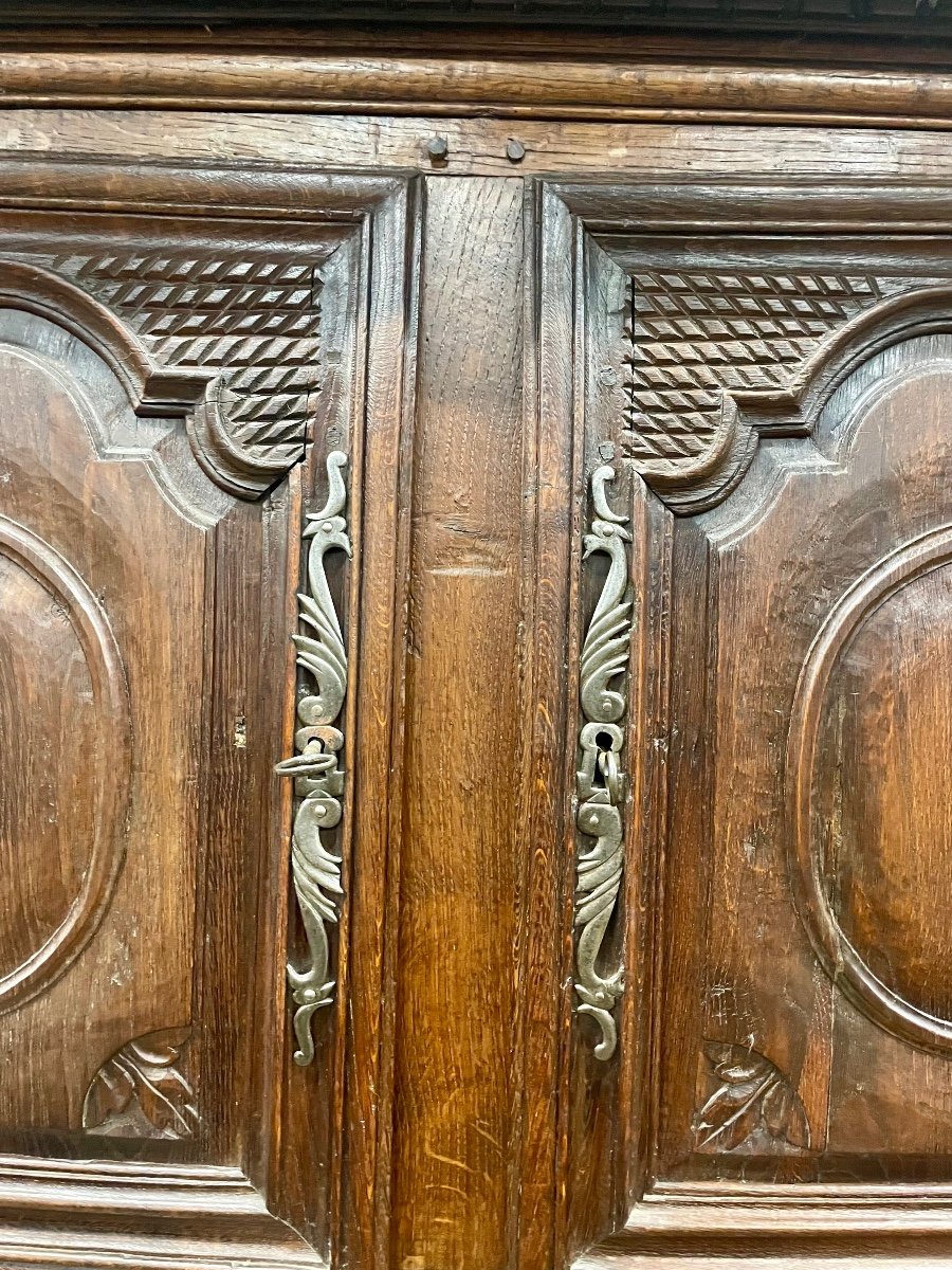 Buffet, Four Regency Doors In Oak From The 18th Century.-photo-8