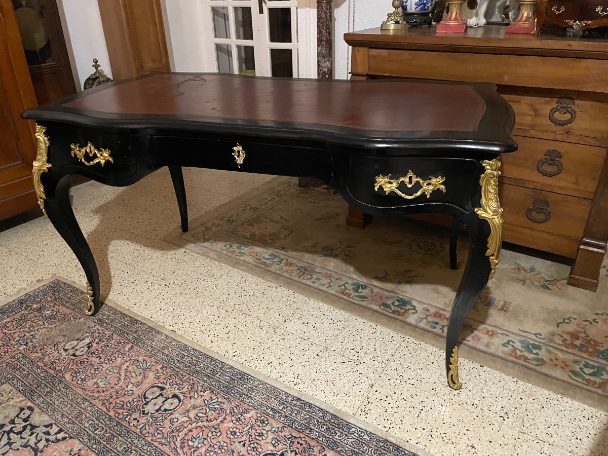 Bureau Louis XV Double Face, D’époque XIXe Siècle -photo-2