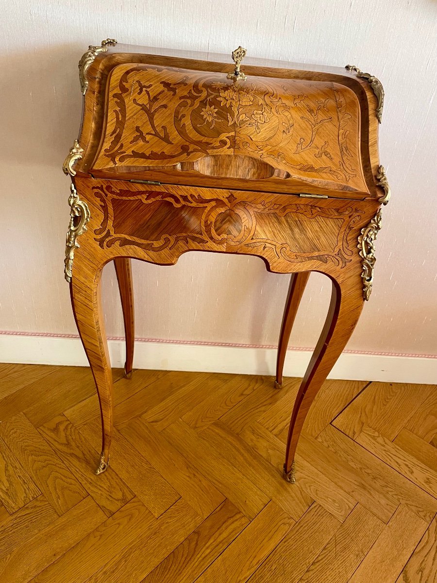 Desk, Ladies, Louis, XV, Rosewood, 19th Century -photo-2