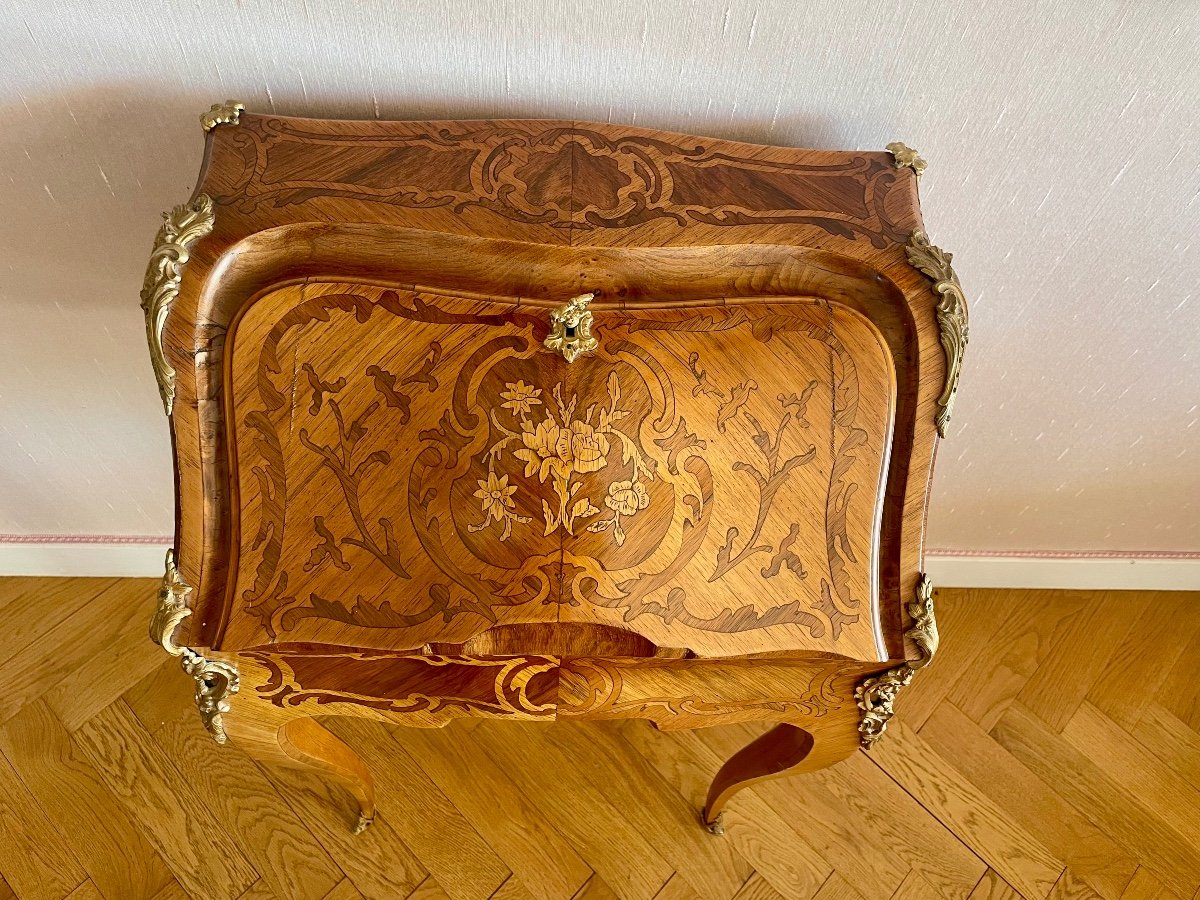 Desk, Ladies, Louis, XV, Rosewood, 19th Century -photo-3