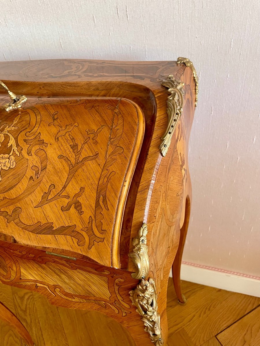 Desk, Ladies, Louis, XV, Rosewood, 19th Century -photo-5