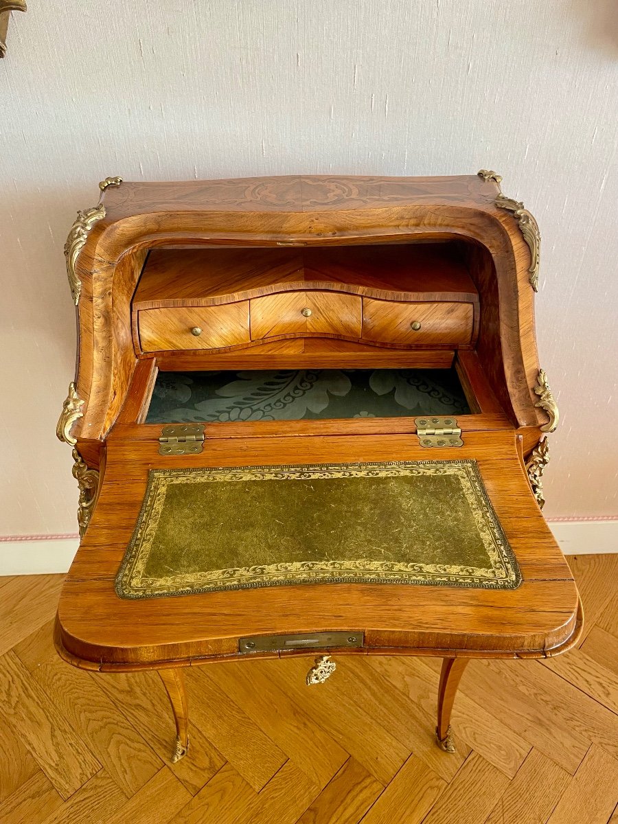 Desk, Ladies, Louis, XV, Rosewood, 19th Century -photo-6