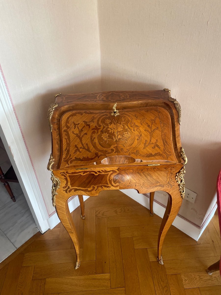 Desk, Ladies, Louis, XV, Rosewood, 19th Century 