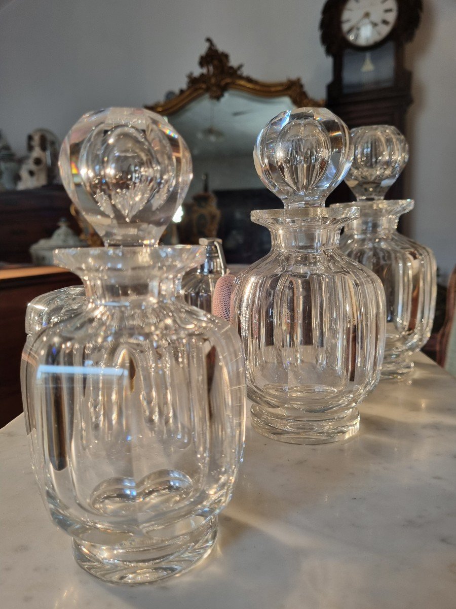 Baccarat Crystal Toiletry Set, Malmaison, 20th Century-photo-4