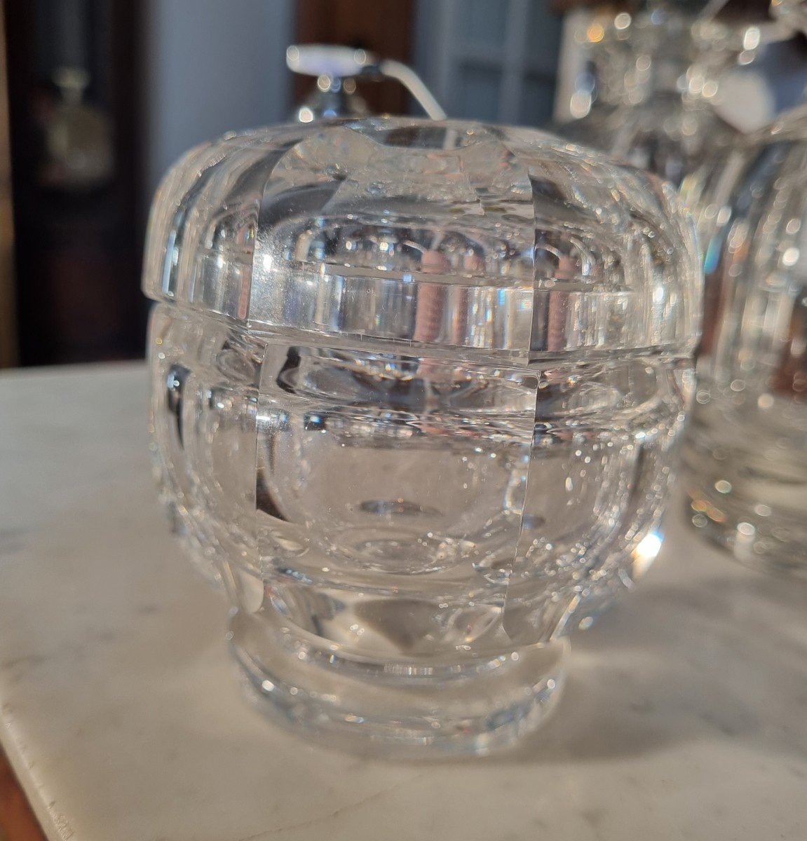 Baccarat Crystal Toiletry Set, Malmaison, 20th Century-photo-1