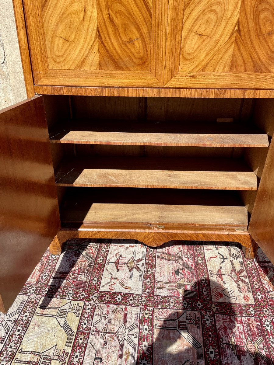 Secretary, Louis XV, Louis XVI In Marquetry From The 19th Century.-photo-3